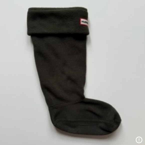 Hunter Womens Fleece Tall Cuff Boot Socks for Hunter Rain Boots, Dark Olive - M - Picture 9 of 14